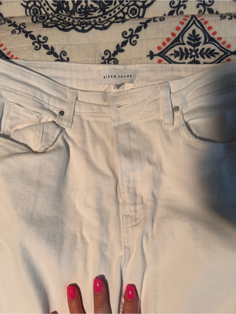 Risen Jeans Women's White Skinny Jeans